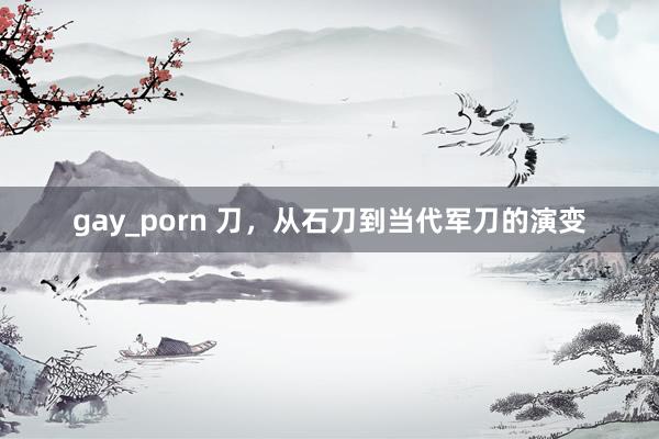 gay_porn 刀，从石刀到当代军刀的演变