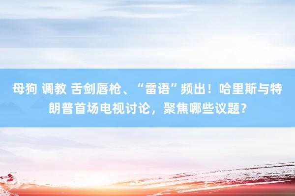 母狗 调教 舌剑唇枪、“雷语”频出！哈里斯与特朗普首场电视讨论，聚焦哪些议题？