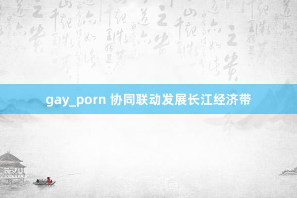 gay_porn 协同联动发展长江经济带