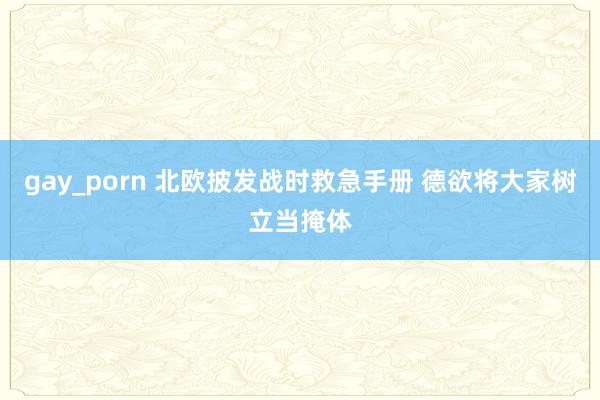 gay_porn 北欧披发战时救急手册 德欲将大家树立当掩体
