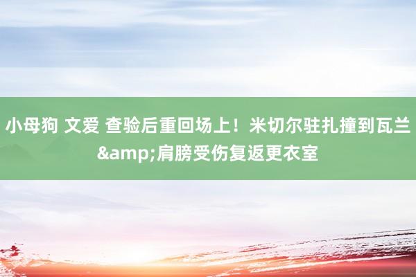 小母狗 文爱 查验后重回场上！米切尔驻扎撞到瓦兰&肩膀受伤复返更衣室