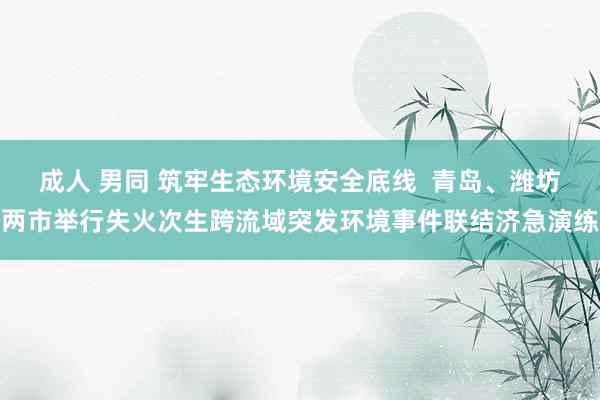 成人 男同 筑牢生态环境安全底线  青岛、潍坊两市举行失火次生跨流域突发环境事件联结济急演练