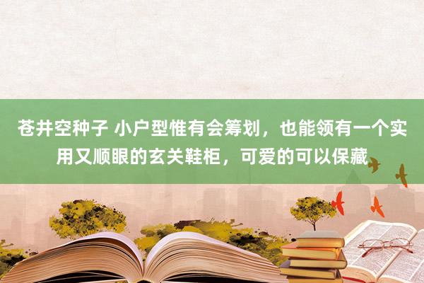 苍井空种子 小户型惟有会筹划，也能领有一个实用又顺眼的玄关鞋柜，可爱的可以保藏