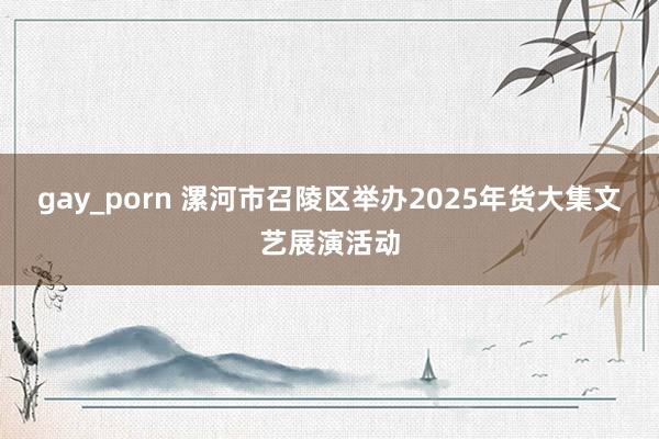 gay_porn 漯河市召陵区举办2025年货大集文艺展演活动
