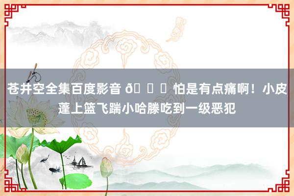 苍井空全集百度影音 😖怕是有点痛啊！小皮蓬上篮飞踹小哈滕吃到一级恶犯